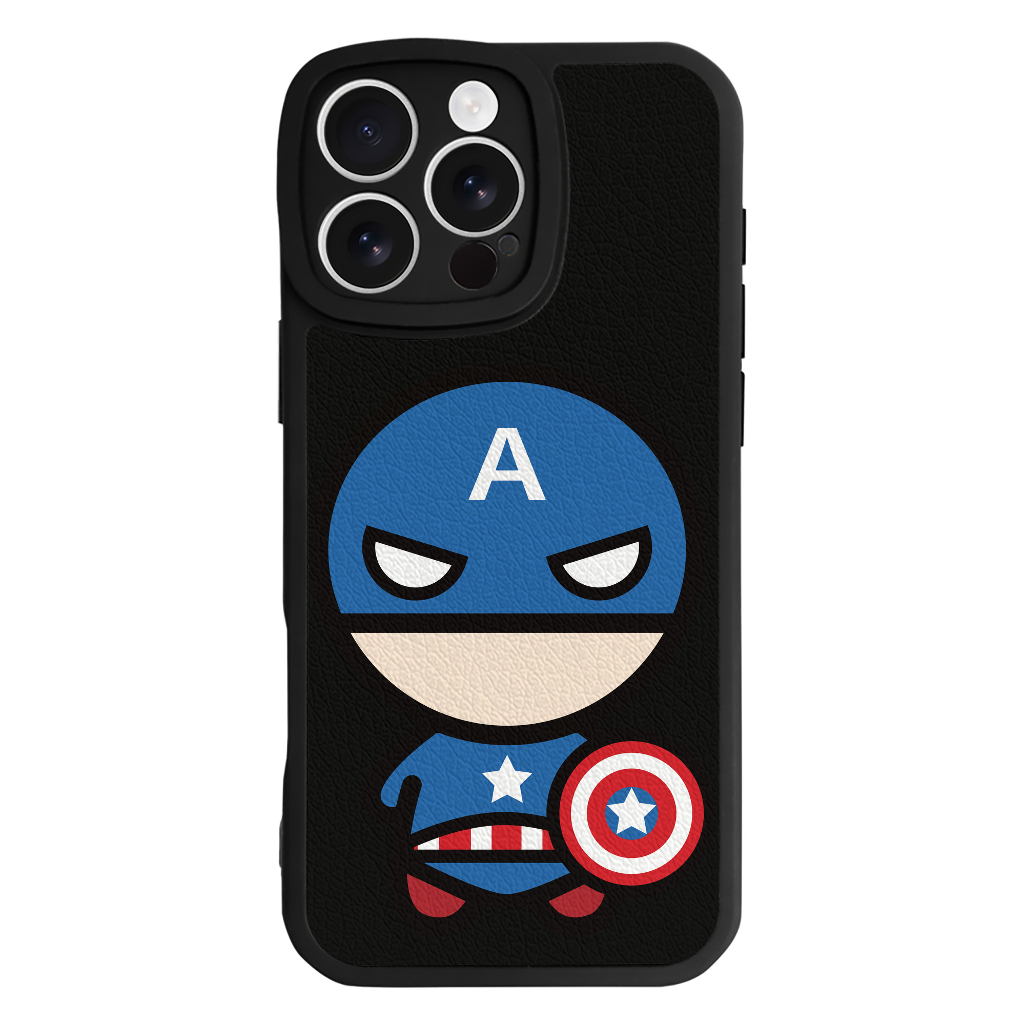 （画像用） アベンジャーズ The Avengers 【iPhone 16シリーズ対応】シリコンスマホケース（レザー調） 材質：シリコン